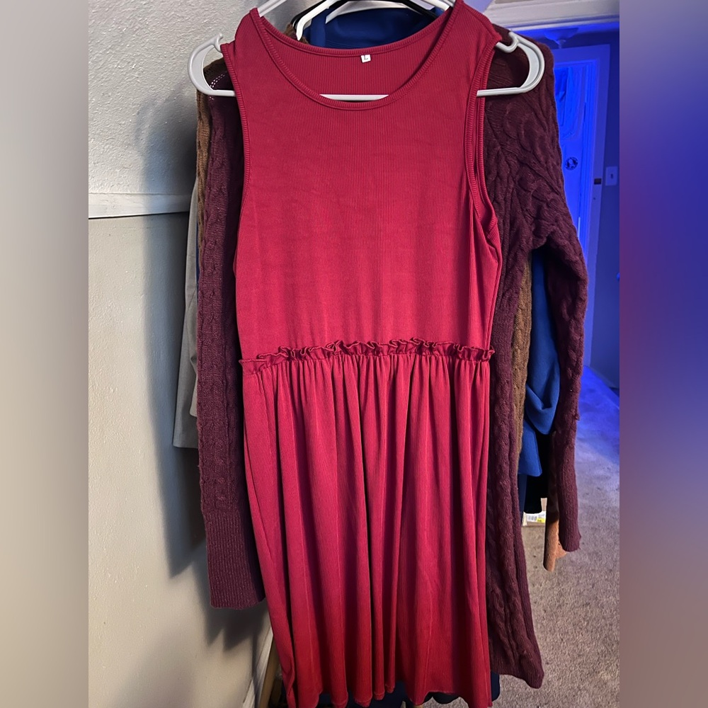 Sleeveless Red Dress